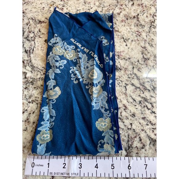 Vintage Hair Scarves Bundle Cejon Oscar De La Renta Leopard Paisley Floral Retro - Picture 13 of 16